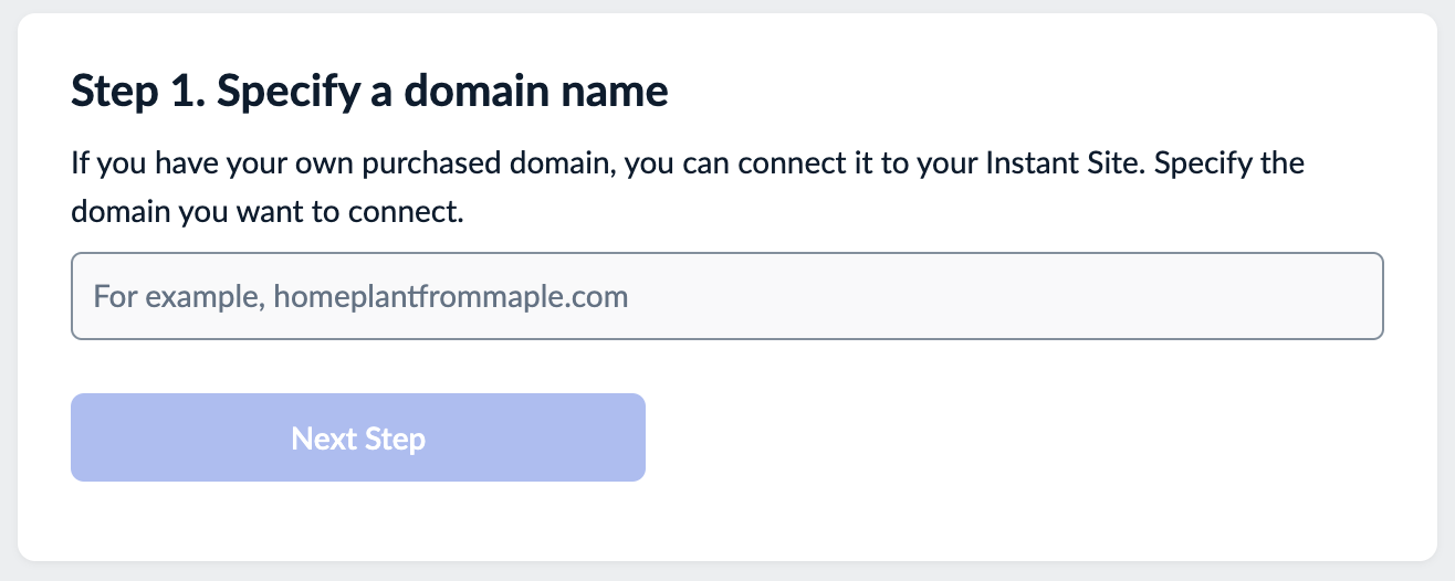 Setting up domain in store admin