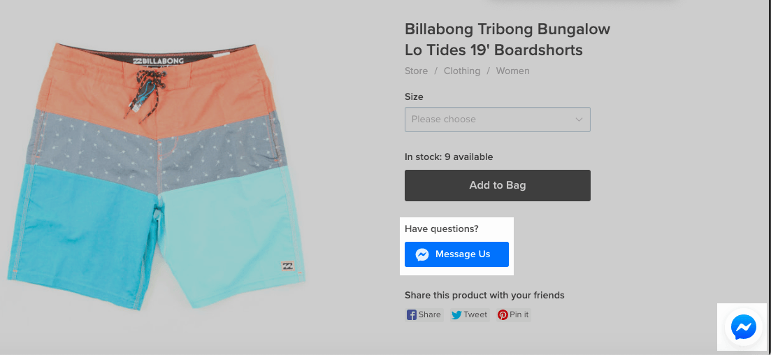 Aparece el botón de Facebook_Messenger